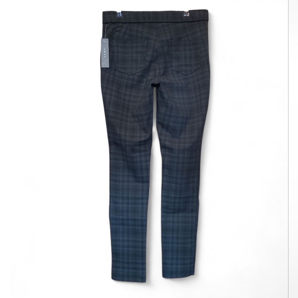 Women's Dash Ponte Plaid Leggings Black & Charcoal Med NWT's - Picture 2 of 13